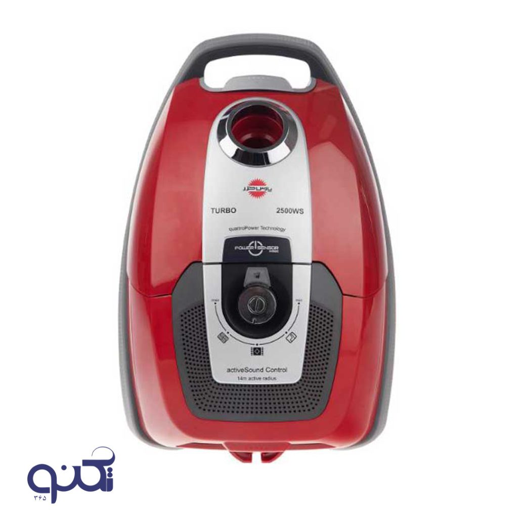 جاروبرقی پارس خزر طرح زیمنس مدل Turbo 2500WS قرمز سیلور